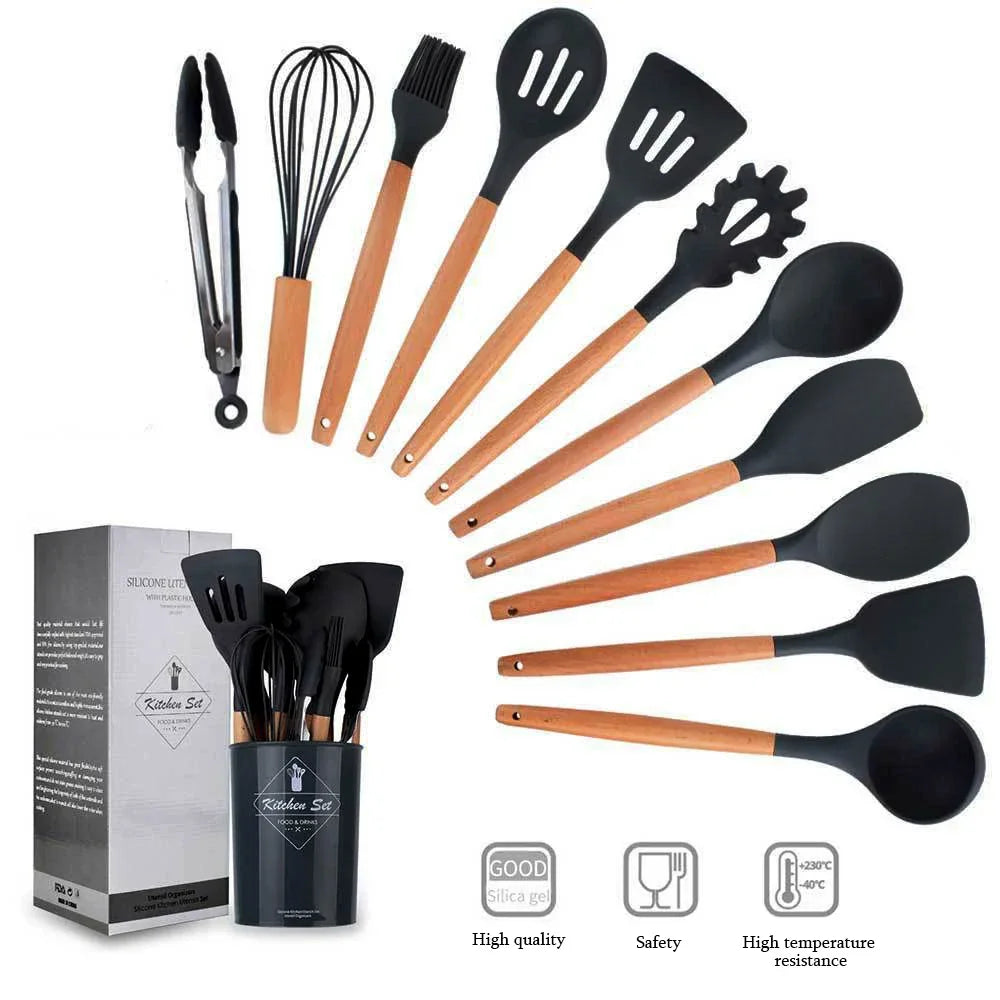 12PCS Silicone Kitchenware